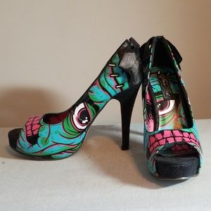 Iron Fist Frankenstein Heels Size 7